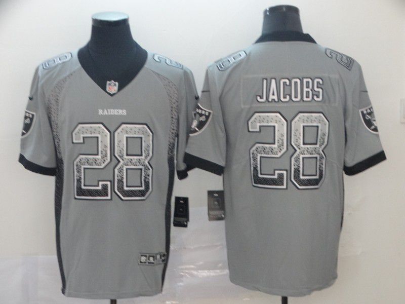 Men Oakland Raiders #28 Jacobs Nike Drift Fashion Color Rush Limited Jersey